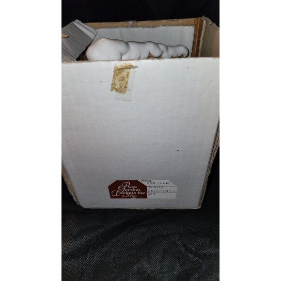 Ron Gordon Designs Inc. White Christmas Ceramic Santa & Mrs. Claus Swing Figurin - Picture 8 of 11